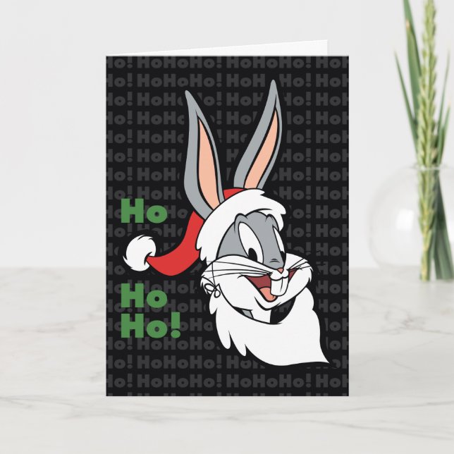 KRYP BUNNY™ Santa "Ho Ho Ho!" Helgkort (Framsida)