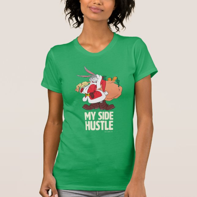 KRYP BUNNY™ Santa "My Side Hustle" T Shirt (Framsida)