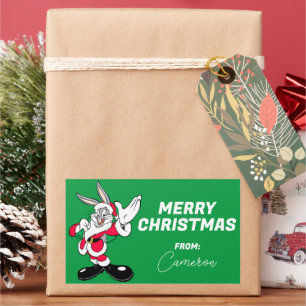 KRYP BUNNY™ Santa Wave GLAD HELG Rektangulärt Klistermärke