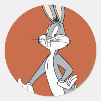 KRYP BUNNY™ Stående Runt Klistermärke
