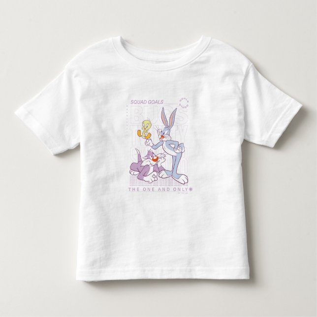 KRYP BUNNY™, TWEETY™, SYLVESTER™ Squad Goals T Shirt (Framsida)