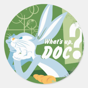 KRYP BUNNY™ Vad händer, Doc? Runt Klistermärke