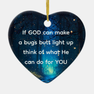Kryp Butlight Up Firefly Lightning kryp Funny Julgransprydnad Keramik