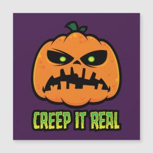 Kryp Det Verkliga Griniga Halloween-Pumpan