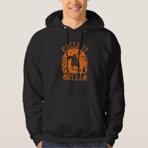 Kryp Det Verkliga Spöken Manliga Skater Halloween Hoodie