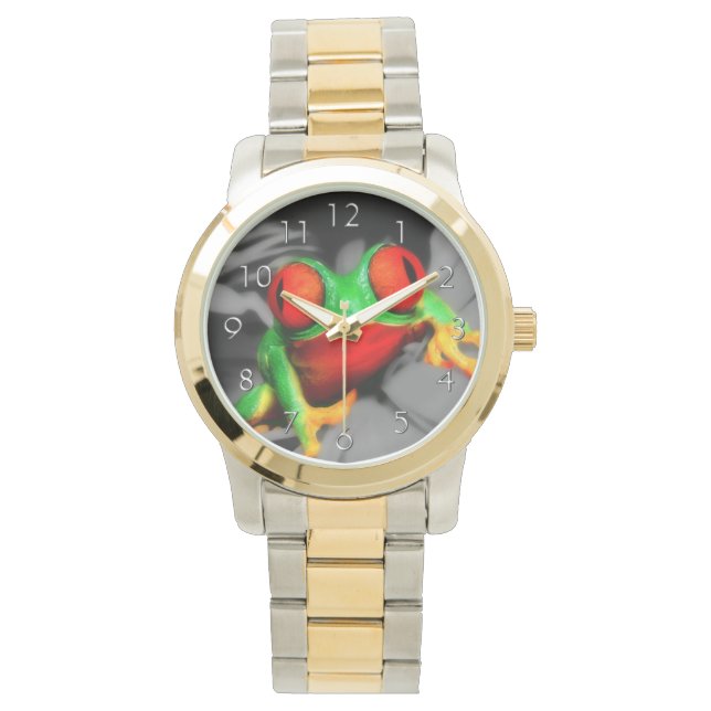 Kryp-Eyed Frog Armbandsur (Framsida)