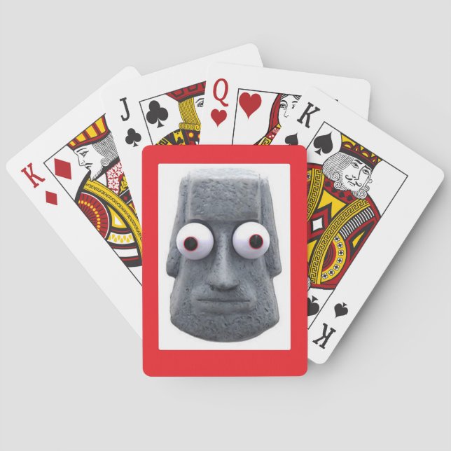 Kryp-Eyed Moai'd Novelty Casinokort (Baksidan)