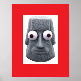 Kryp-Eyed Moai'd Novelty Poster