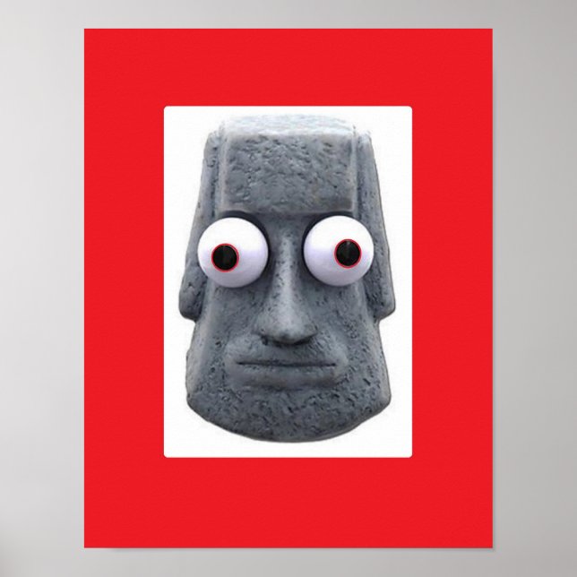 Kryp-Eyed Moai'd Novelty Poster (Framsidan)
