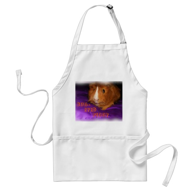 KRYP-EYED PIGGY Guinea Gris Apron Förkläde (Framsidan)