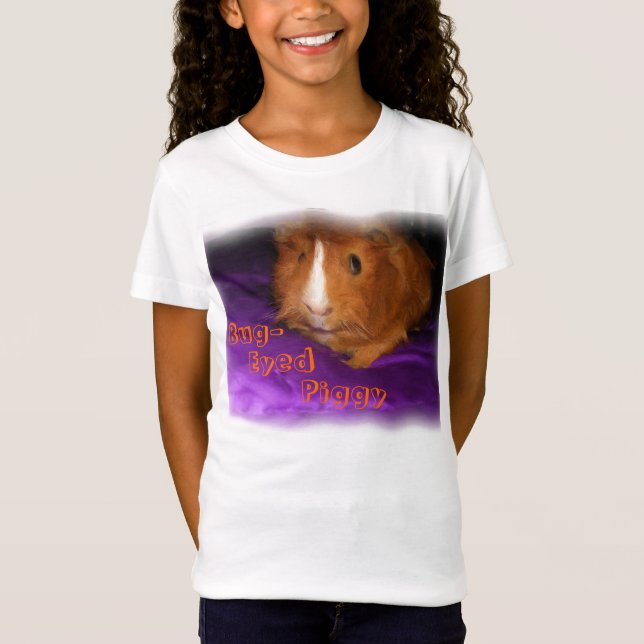 Kryp-Eyed Piggy Guinea Gris Shirts Tee (Framsida)