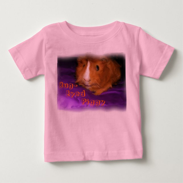 Kryp-Eyed Piggy Guinea Gris Shirts Tee Shirt (Framsida)