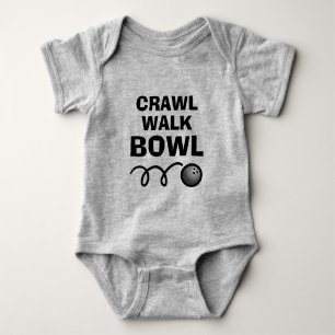 Kryp gå Bowl rolig baby bodysuit för nyfödd T Shirt