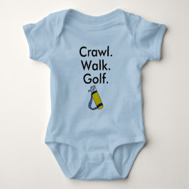 Kryp gå golf golfare golfande baby body t shirt