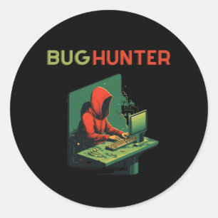 KRYP HUNTER, programplanering, software ingenjör Runt Klistermärke