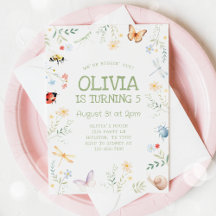 Kryp Insekt Party, för födelsedagsinbjudan