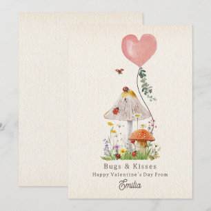 Kryp & Kisses Ladybugs Mushroom Valentine
