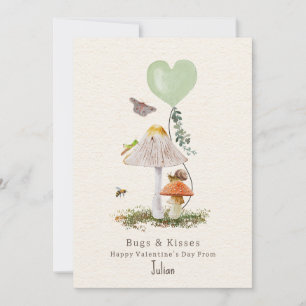 Kryp & Kisses Mushroom Classroom Valentine Kort