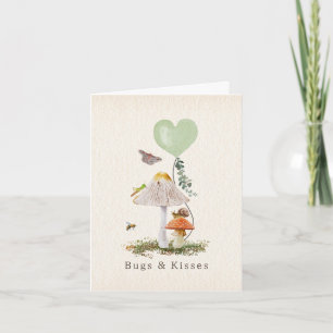 Kryp & Kisses Snigel Mushroom Valentine Kort