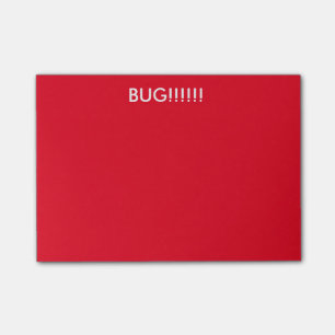 Kryp!!!! Klibbigt noterar Post-it Block