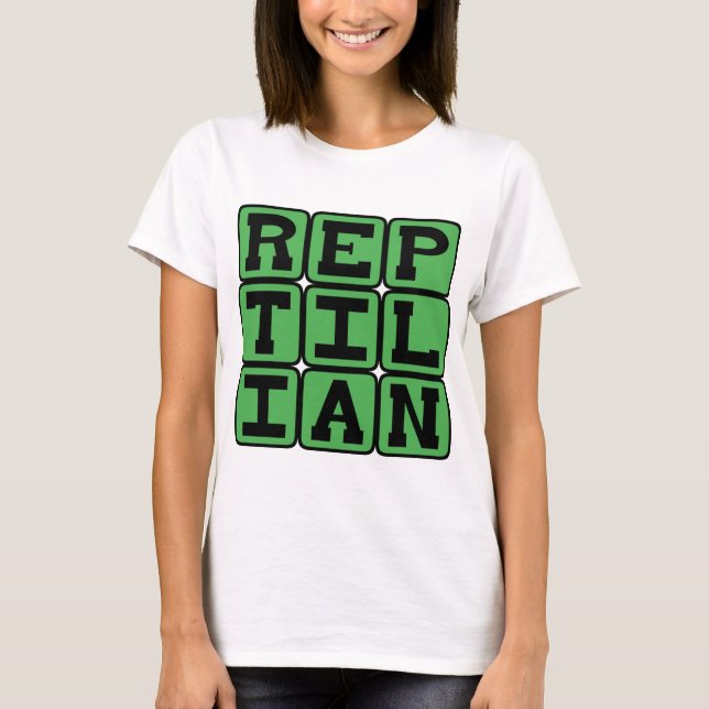 Kryp-, Likt Ett Kräldjur T Shirt (Framsida)