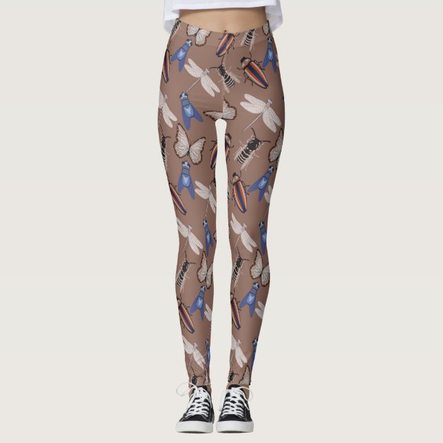 Kryp Mönster Leggings (Framsida)