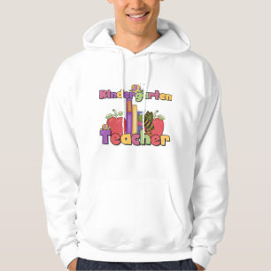 Kryp- och äppledagislärare sweatshirt med luva