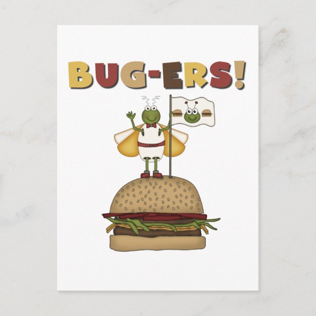 Kryp och burgers Tshirts och Gifts Vykort (Framsida)