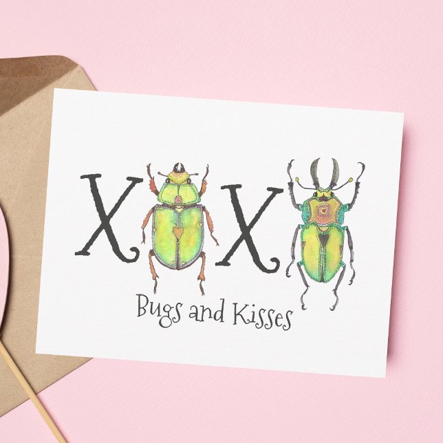 Kryp och Kisses... Jag saknar er Insekt School Vykort (Skapare uppladdad)
