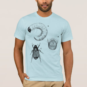 Kryp och skalbaggar slösar halva inpassade manar t-shirt
