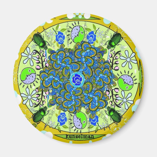 "KRYP OUT" MANDALA MAGNET (Framsidan)