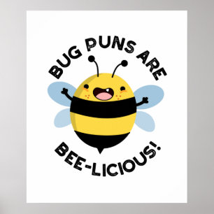 Kryp Puns är Bee-licious Bee Pun Poster
