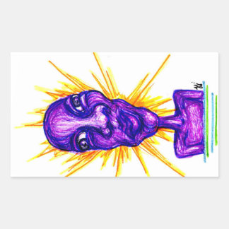 kryp rektangulärt klistermärke