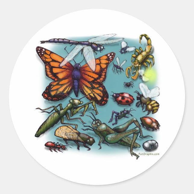 Kryp Runt Klistermärke (Framsida)