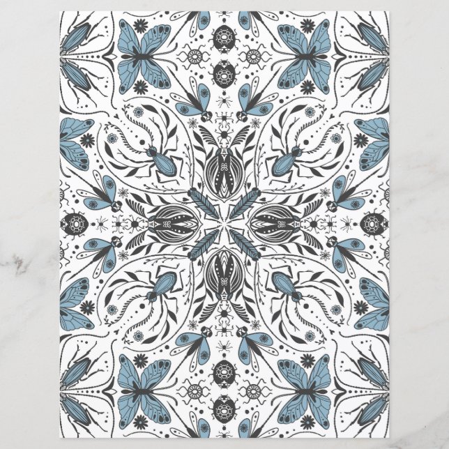 Kryp, svart och blå (Framsida)