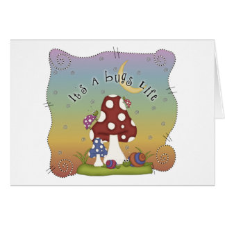 Kryp upptagen plats för liv hälsningskort