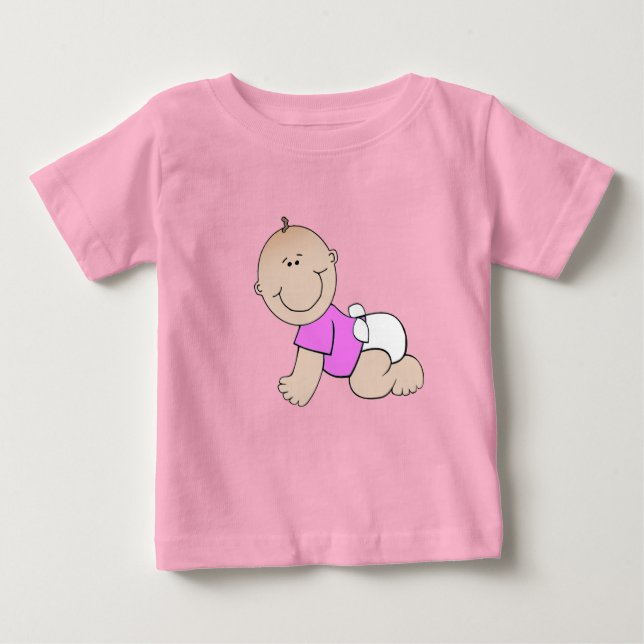 Krypa flickababyutslagsplats tee (Framsida)