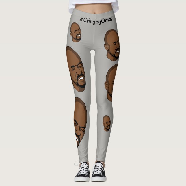 Krypa ihop Omar damasker Leggings (Framsida)