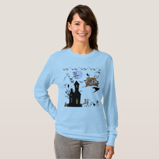 Krypande andar av oktober blekblå t shirt