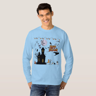 Krypande andar av oktober blekblå t shirt
