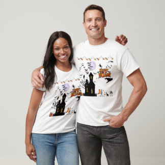 Krypande andar av oktober vitt t shirt