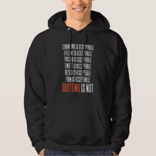 Krypande är acceptabelt - Att ge upp är inte Hoodie