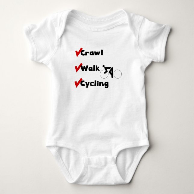 Krypandet går att cykla t-shirt (Framsida)