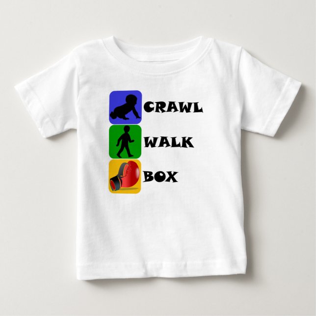 Krypandet går boxas tee shirt (Framsida)