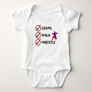 Krypandet går brottning t-shirt