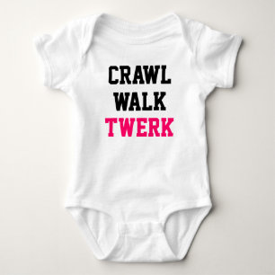Krypandet går den Twerk babyrankan Tee Shirt