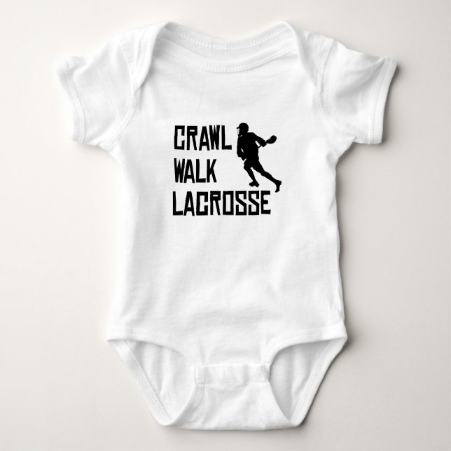 Krypandet går Lacrosse Tee Shirt (Framsida)