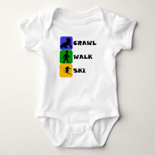 Krypandet går skidar tee shirt