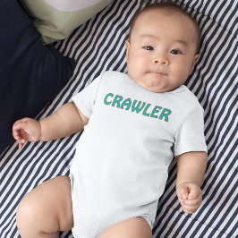 Krypare för krypande bebis bodysuit t shirt