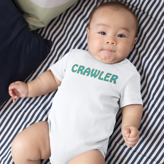 Krypare för krypande bebis bodysuit t shirt
